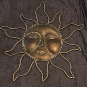 Chrome wall hanging Sun